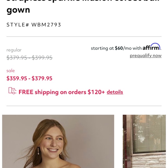 Prom dress sz. 20 - Picture 4 of 6